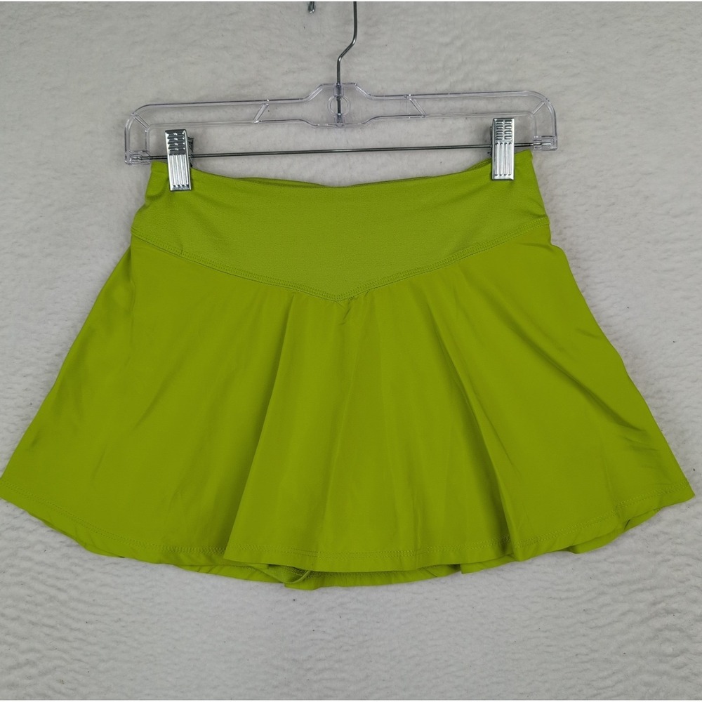 Free People FP Movement See You On The Court Skort Size Small Sunny Lime